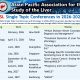 APASL Single Topic Conferences in 2026-2027 !!