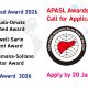 Invitation for application of APASL Awards !!
