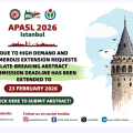 Abstract Submission Deadline has been extended to Feb 23, 2026 !! APASL 2026 Istanbul